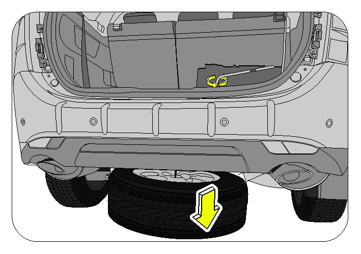 Spare Wheel Removal